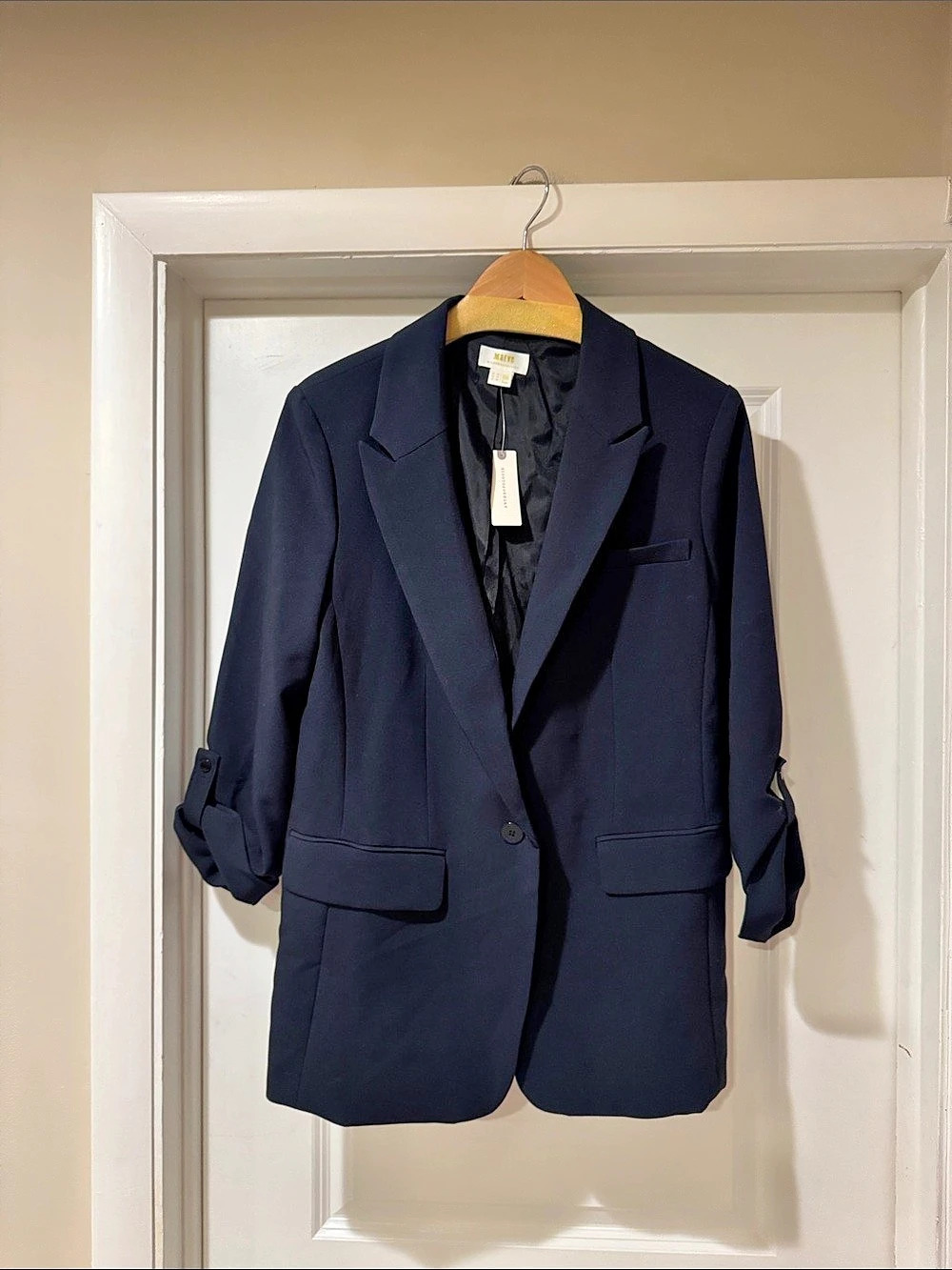 Maeve Anthropologie Blazer in Navy Size 14 NWT